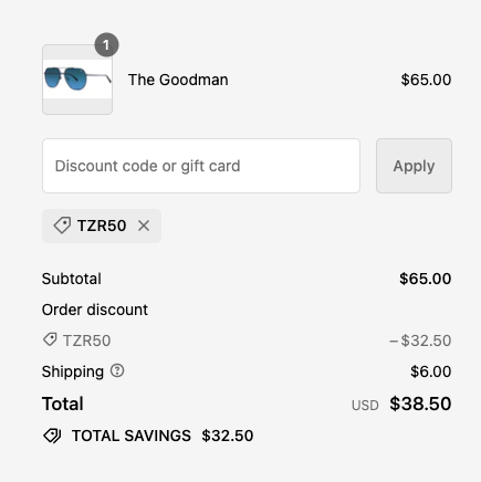How to use a Tomahawk Shades discount code